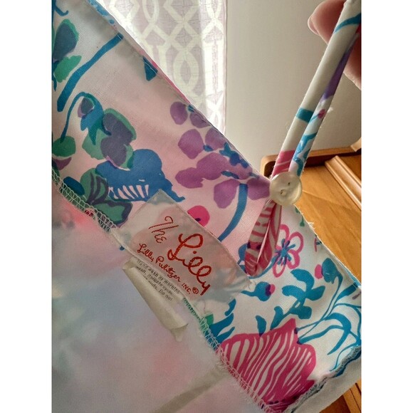 Vintage The Lilly Pulitzer Size 10 Floral Dress, See Measurements, Beautiful! - Picture 4 of 8